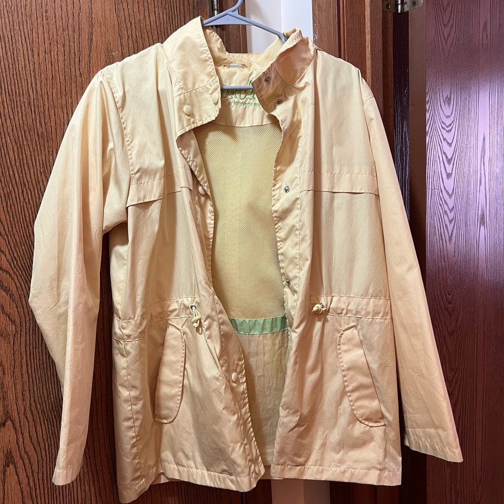Light Yellow Rain Jacket for Women